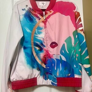 Sassy Jones Multicolor Bomber Jacket
